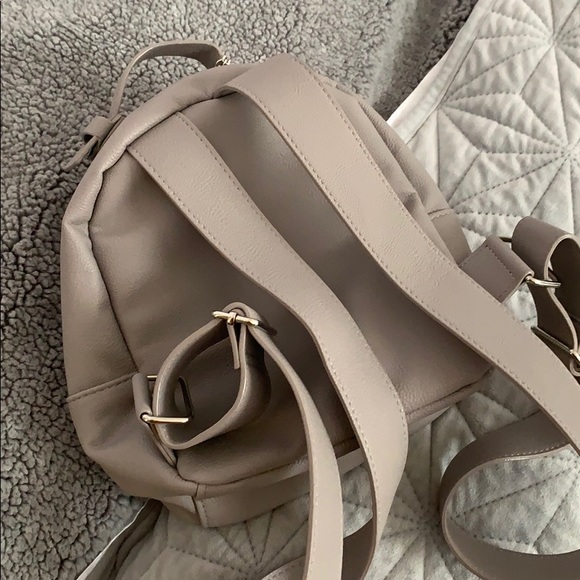 Betsey Johnson gray mini quilted backpack - Picture 2 of 3